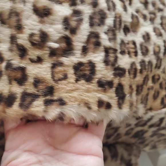 Leopard Rabbit Fur Coat - Picture 4 of 8